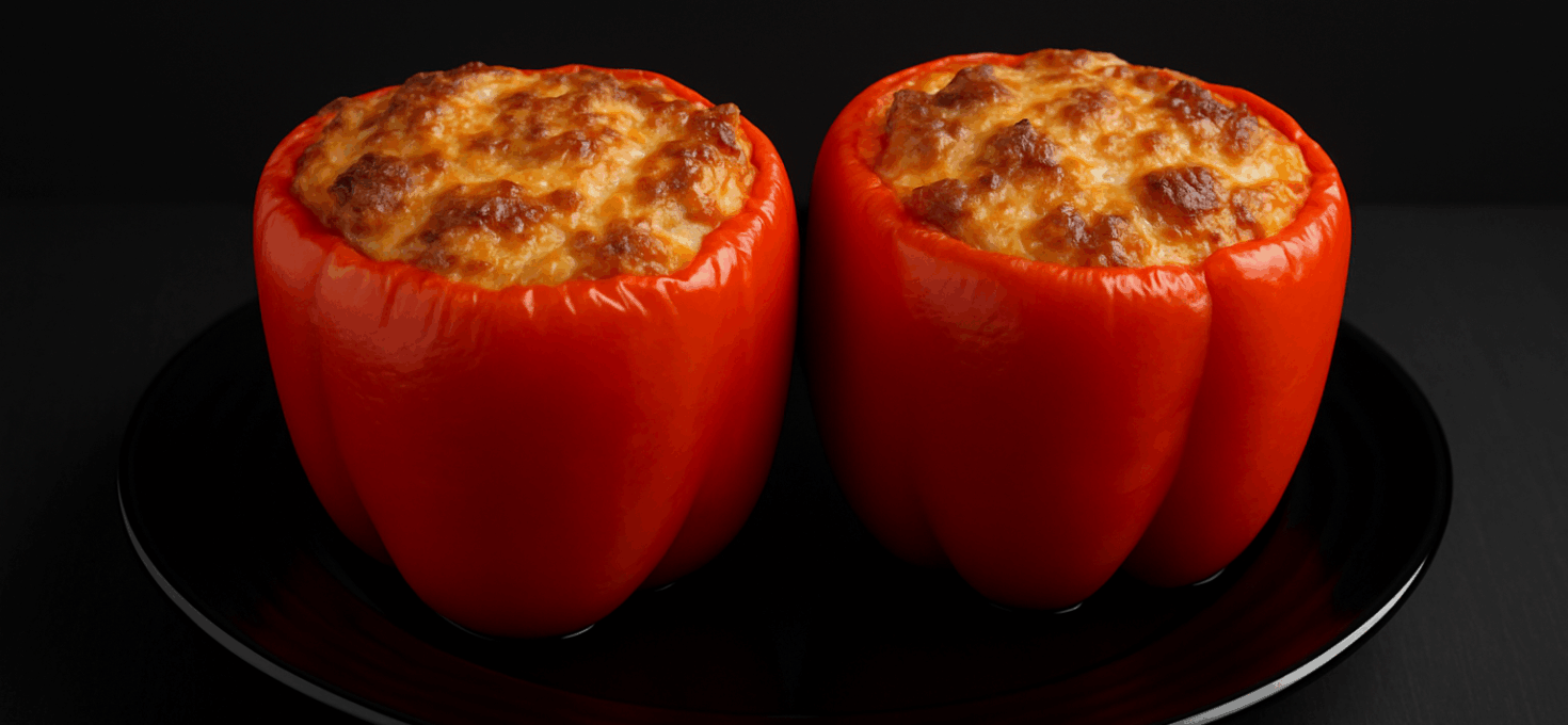 Lunas Paprika mit Hackfleisch